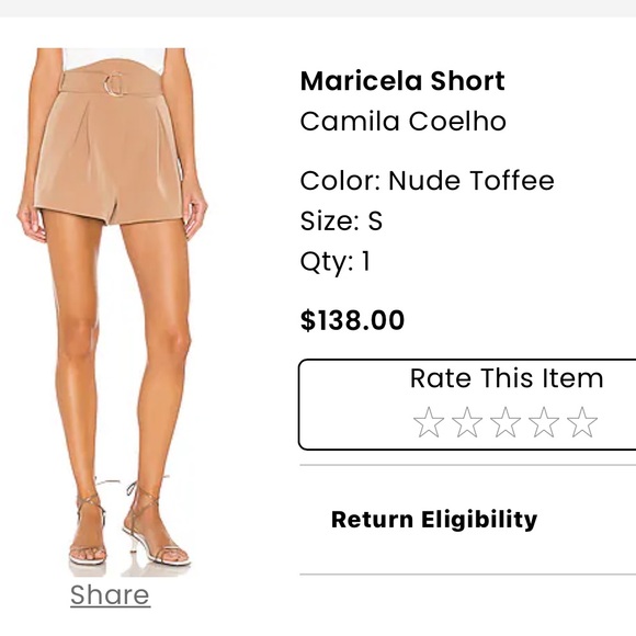 Maricela Short
Camila Coelho
Color: Nude Toffee
Size: S - Picture 13 of 16